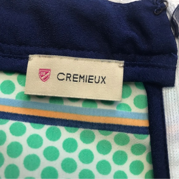 Cremieux Women Beachwear Walking Running Shorts Green Orange Navy Dots Size 2 - Picture 4 of 12